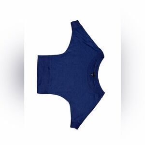 Wet Seal Navy Knit Top XS – Chic Minimalist Everyday Staple